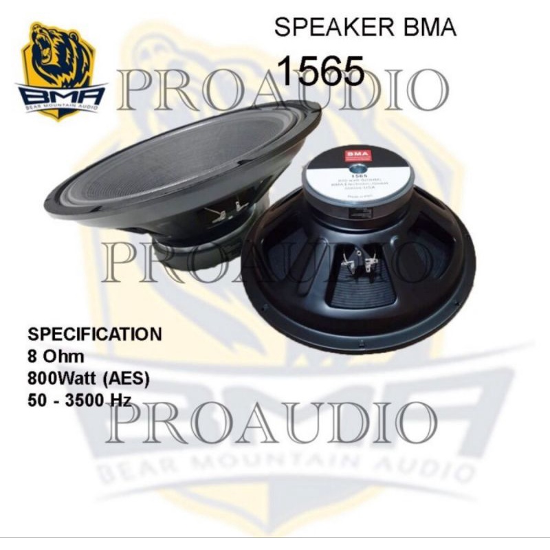 Speaker Komponen BMA 1565 15 Inch Original