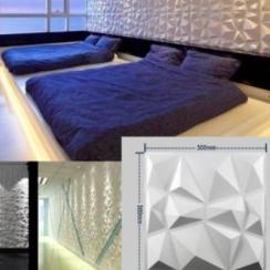 ❊ WALL PANEL 3D DINDING / WALL PANEL PVC / Wallpaper Dekorasi Rumah - 50CM X 50CM ❇