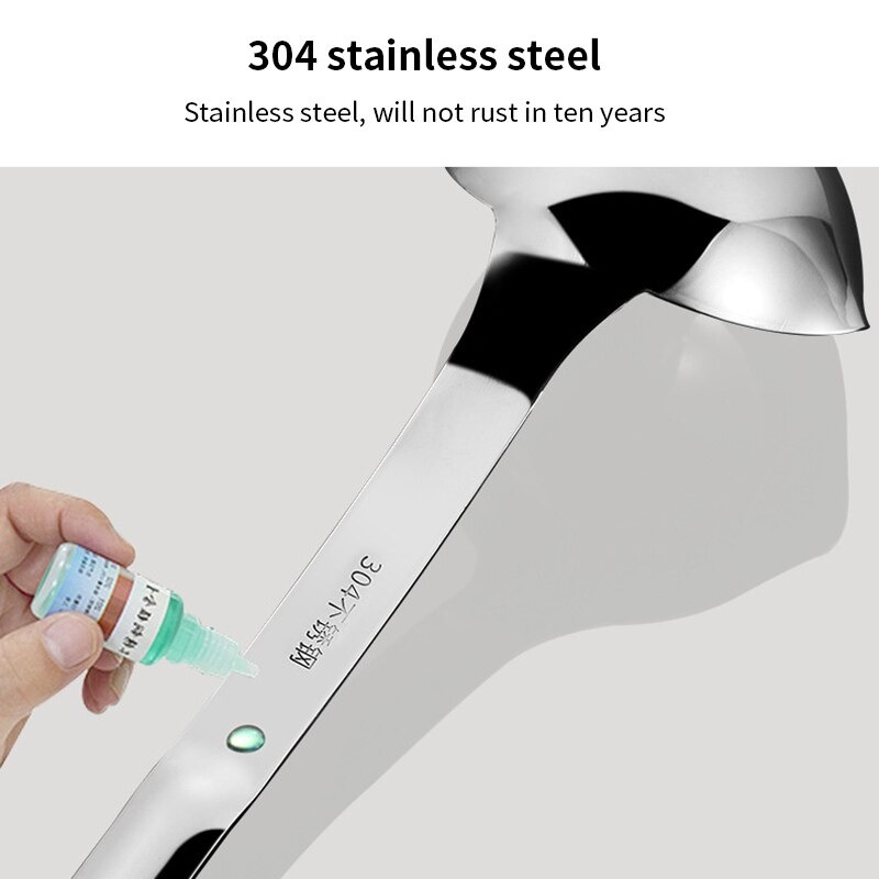 Sendok Sup Oil Water Soup Separation Spoon Stainless Steel