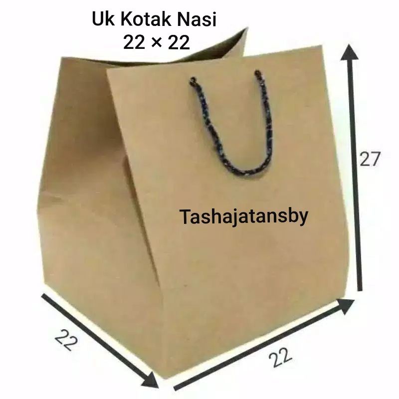 

PAPER BAG POLOS KOTAK NASI 22