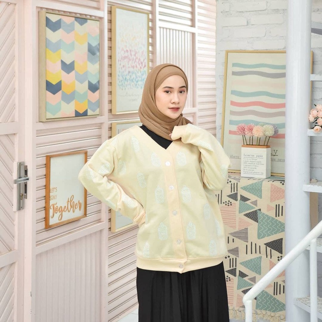 Nara Grosir - Boba Outer | Fashion Terkini | Sweater Termurah