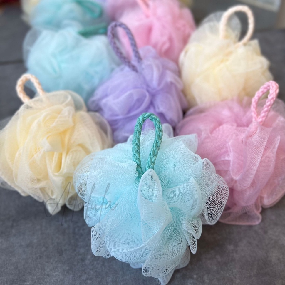 Alolula - Spons Mandi Premium / Shower Puff Premium / Spons Mandi / Shower Puff / Sponge Mandi / Spon Mandi / Spons Mandi Besar / Shower Puff Body Shop / Spons Mandi Daki / Busa Mandi / Sponge Daki / Sponge Mandi Daki / Sikat Mandi Badan / Bath Sponge