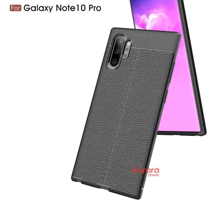 SAMSUNG GALAXY NOTE 10 / NOTE 10 PLUS SOFT CASE ORIGINAL AUTO FOCUS - HITAM