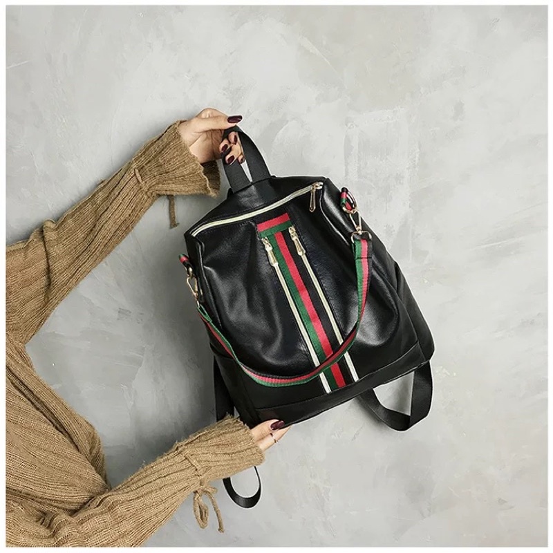 TI 3127 - RANSEL FASHION WANITA KOREA TAS RANSEL IMPORT WANITA MURAH RANSEL KULIAH - E