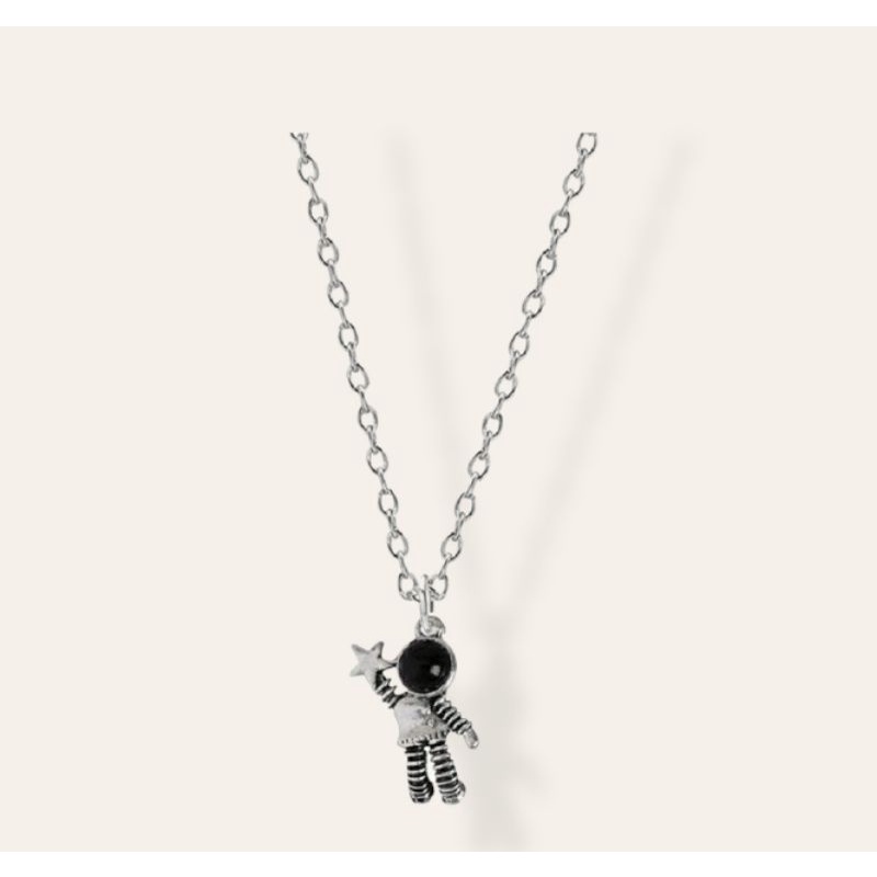 WB249 Kalung Liontin Astronot Unisex Bisa Untuk Couple Pasangan Bestie