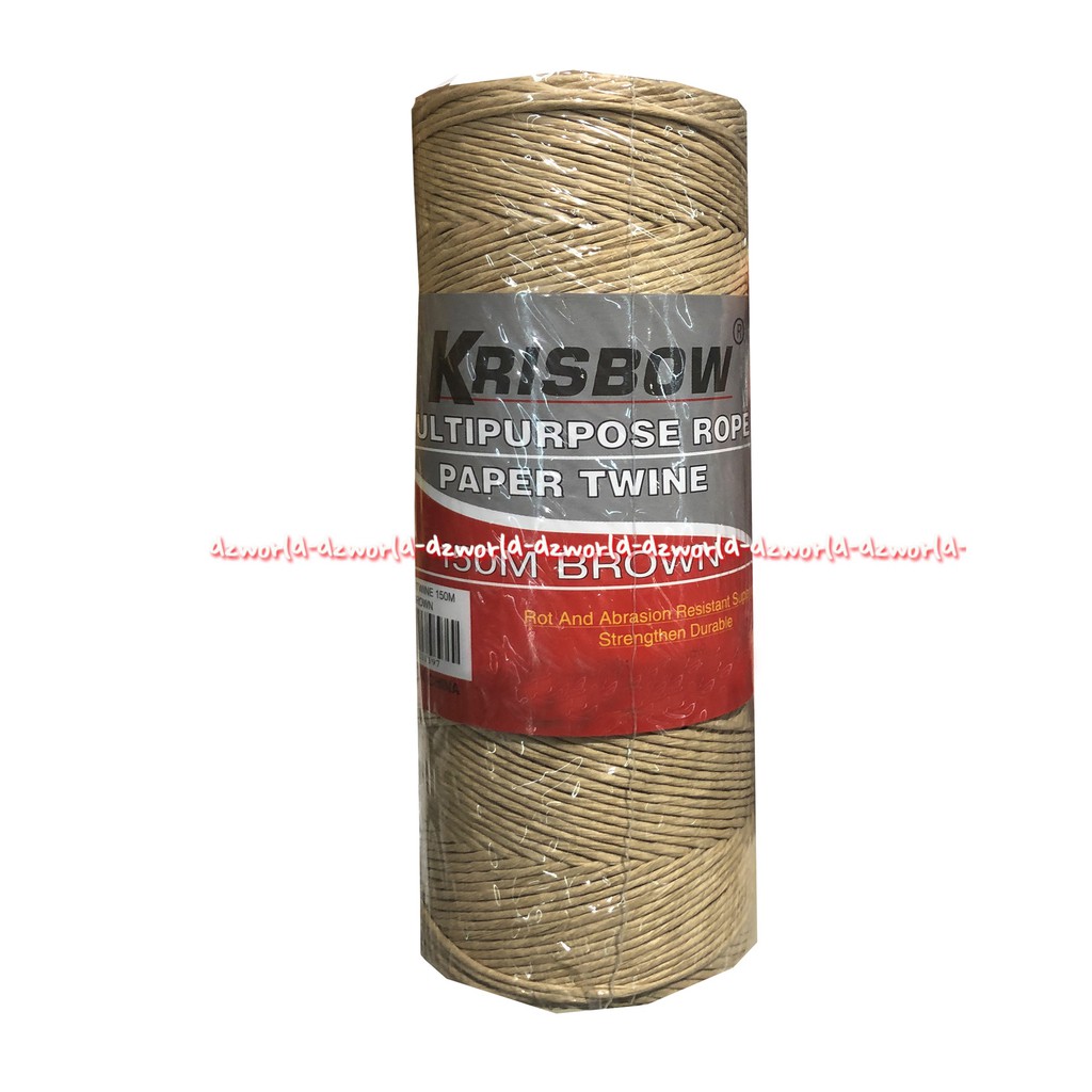 Max Built Krisbow MultiPurpose Rope Paper Twine 150m Brown Tali Coklat Kertas Maxbuilt Multi Purpose Benang Kertas 150 meter