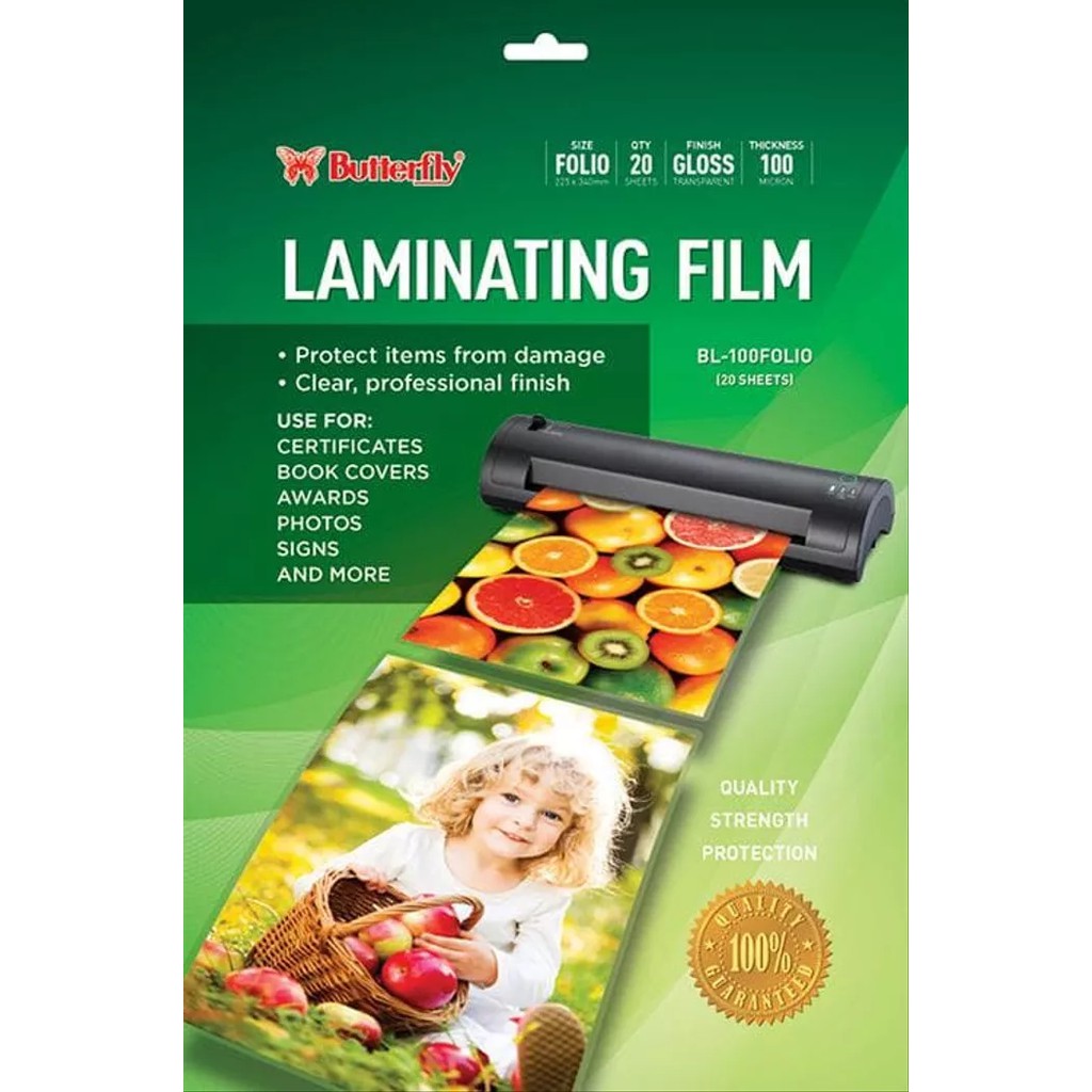 

Butterfly Plastik Laminating Folio - Isi 20 - BL-20