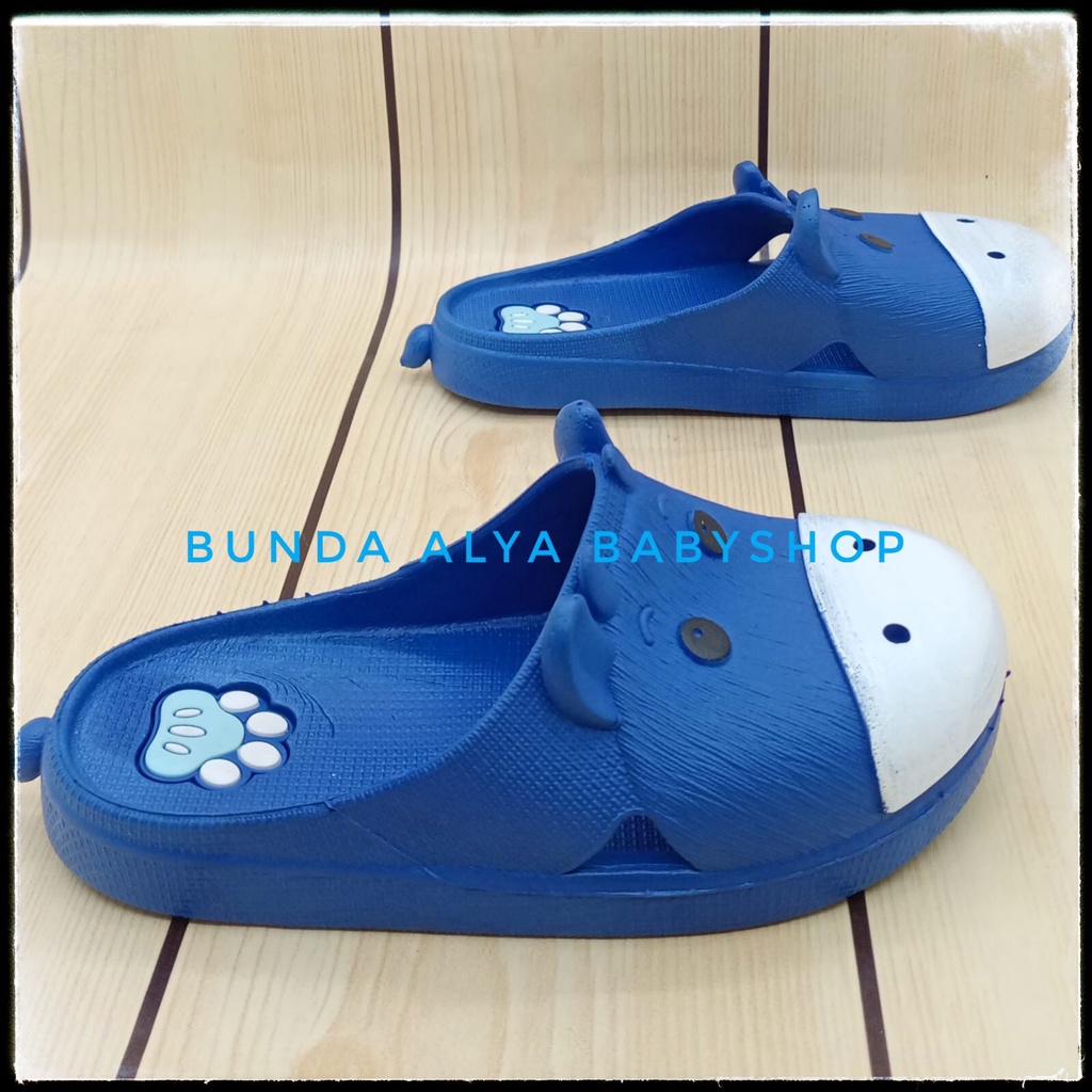 Sandal Anak Perempuan IMPORT Usia 4 5 6 7 Tahun Elastis BIRU Motif Lucu - Sendal Anak Perempuan Santai Nyaman Bahan Karet Lentur Elastis Size 25 - 36 Anti Licin