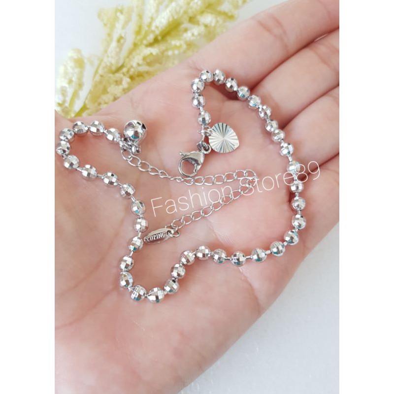 Gelang kaki tangan Silver biji lada xuping gelang tangan gelang kaki silver xuping biji lada impor