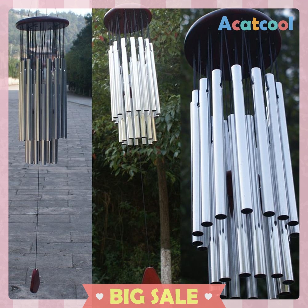 Outdoor Wind Chimes Living Yard Garden Tubes Bells Hanging Ornaments Gift