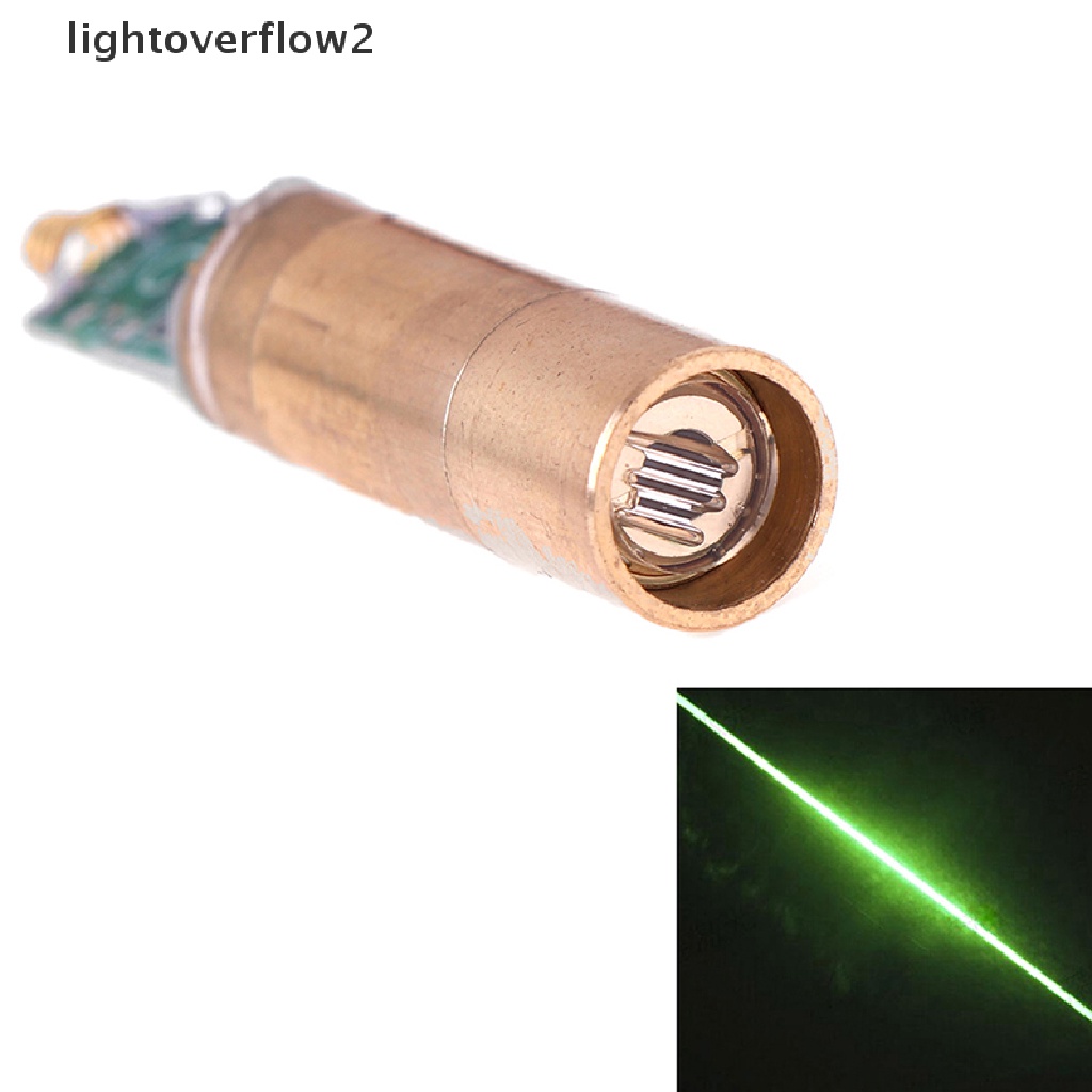 (lightoverflow2) Modul laser Dioda / Lampu 532nm Warna Hijau Untuk Laboratorium / Kerja