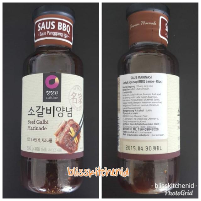 

Bumbu Marinade Beef Short Rib Galbi / Kalbi Sauce Chung Jung One 500Gr