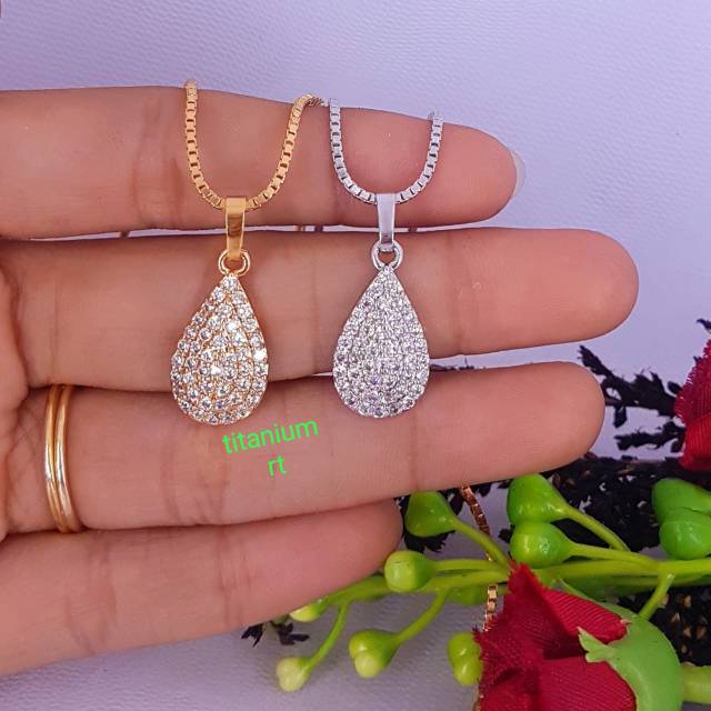 Kalung titanium koleksi NBC.medan kode 02 ,awet,tahan lama