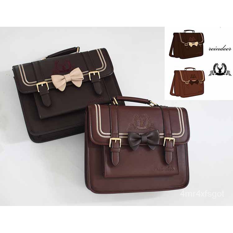 Japanese JK Uniform Embroidery Bag Student College Style Shoulder Bags Backpack Handbag 3WAY Bag Sv2