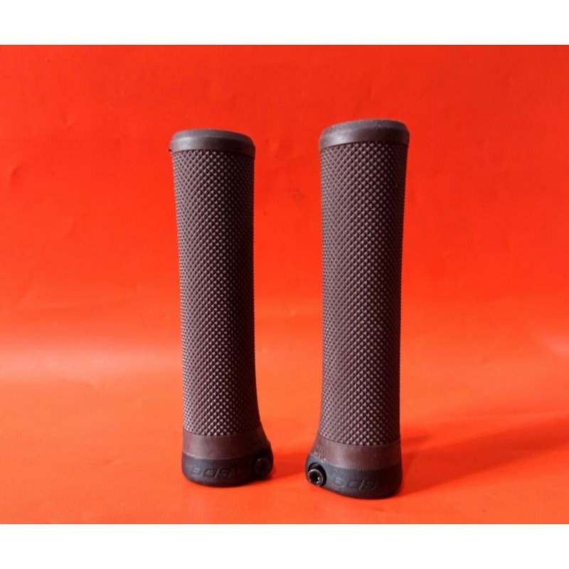 Handgrip Sepeda Grip SDG Coklat Brown Lock Ring