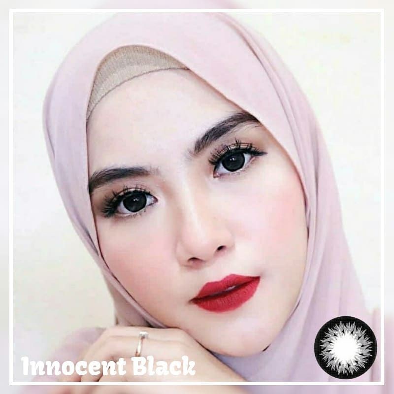 Softlens X2 Innocent BIG EYES DIA 16.00mm MINUS BLACK (-6.50 s/d -10.00)/Lensa  Kontak/BS