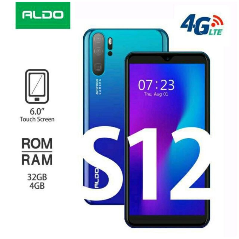 HP Ram 6GB Rom 64GB LTE RESMI MURAH ALDO S12-S12 ram 4/32