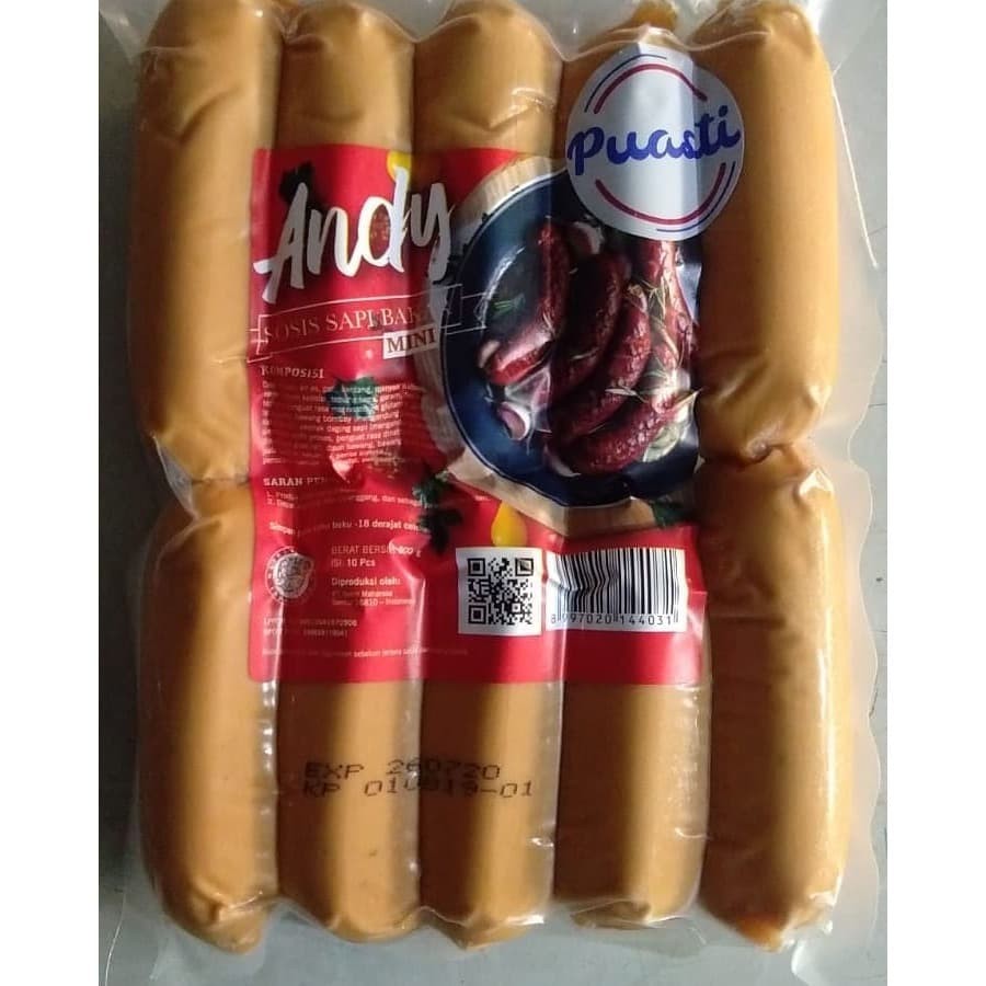 

Andi Sosis Sapi Bakar Mini 500gr