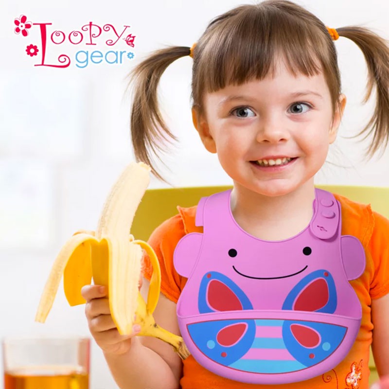 Loopy Gear Silicone Bib - Celemek Bayi