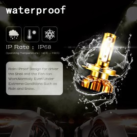NightTech Lampu Mobil Headlight LED 9005 CSP 2 PCS - Golden