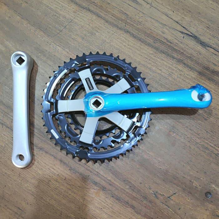 TERLARIS CRANK GIR GEAR DEPAN SHIMANO FC-TY21 (48-38-28T). PROMO DISKON