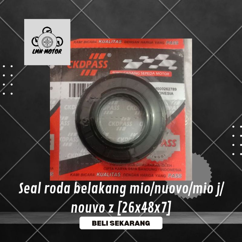 seal roda belakang mio/nouvo/mio j/nouvo z (26x48x7)