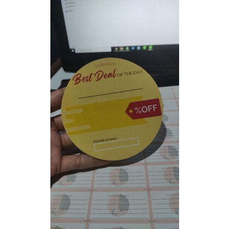 

Stiker HVS & Tag Beauty Store