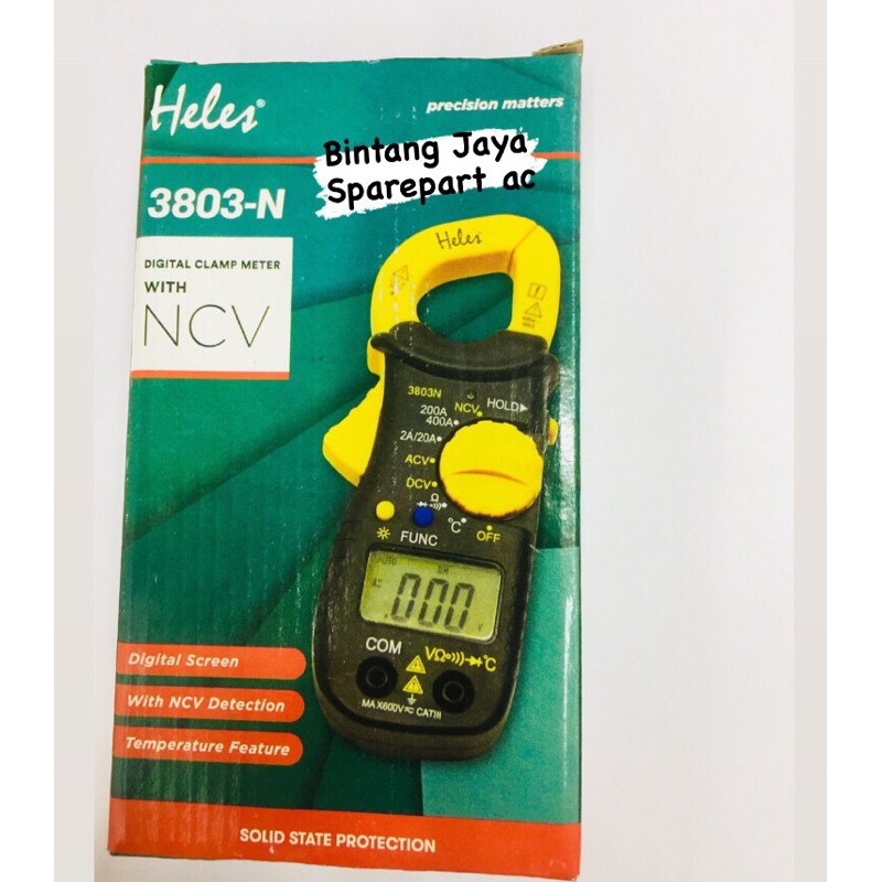 Tang ampere Heles 3803 / alat ukur ampere clamp meter