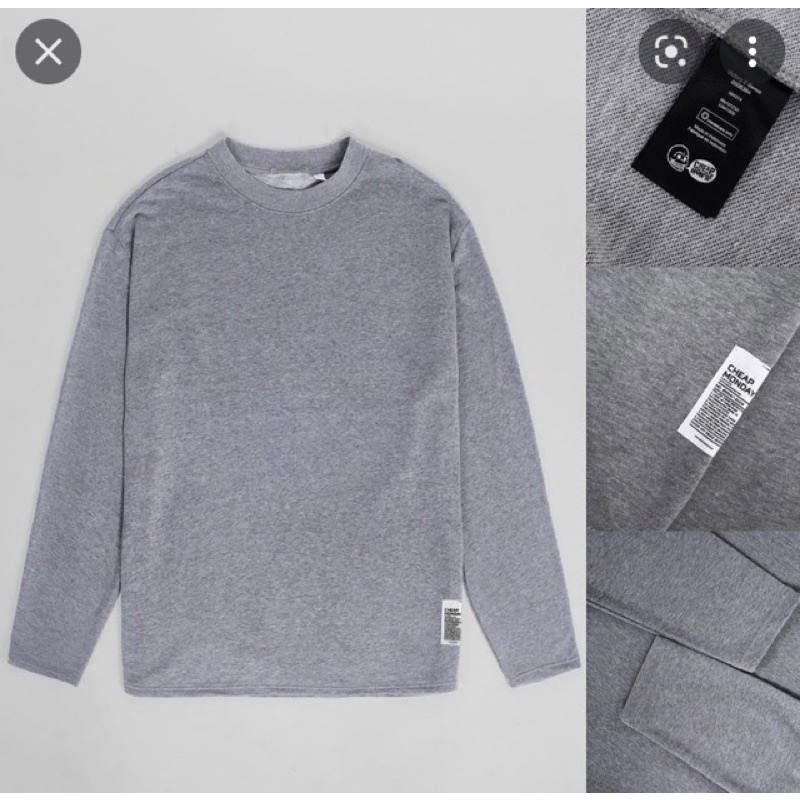 cheap monday sweatshirt Black&amp;grey