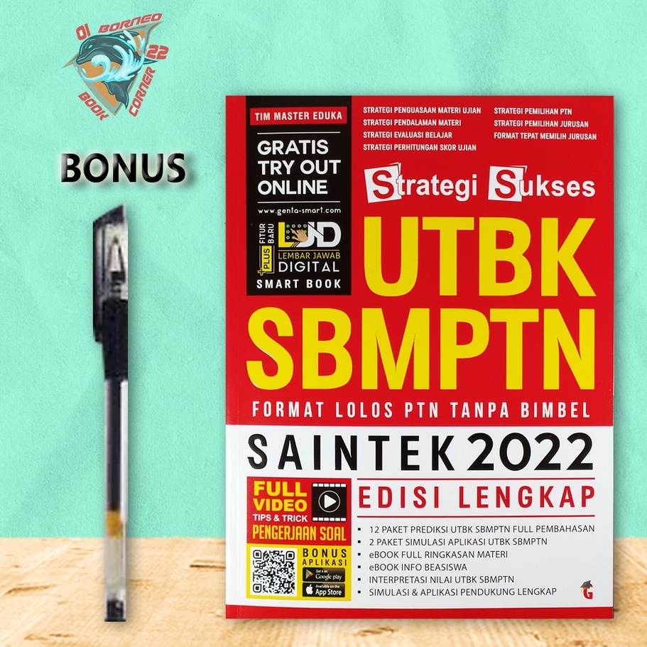 BUKU SBMPTN SAINTEK 2022: STRATEGI SUKSES UTBK SBMPTN SAINTEK 2022 FORMAT LOLOS PTN