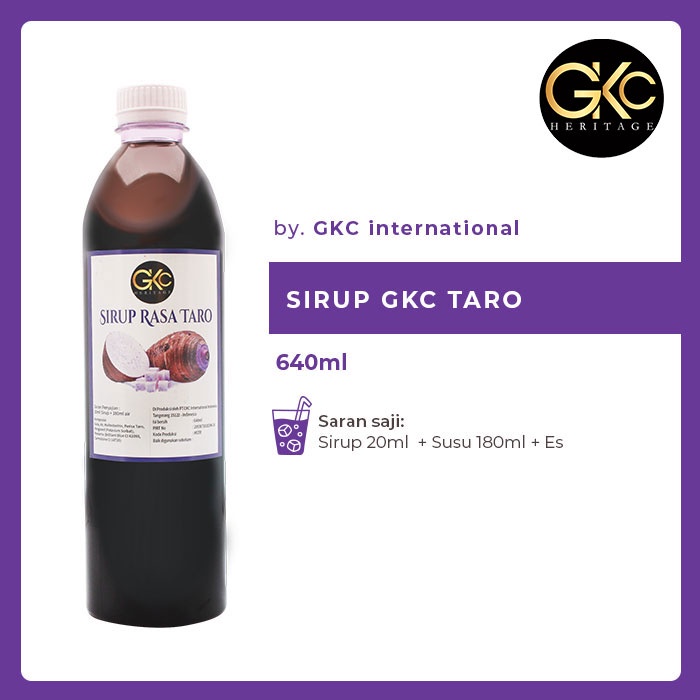 

Sirup Minuman GKC "Rasa Taro" 640ml