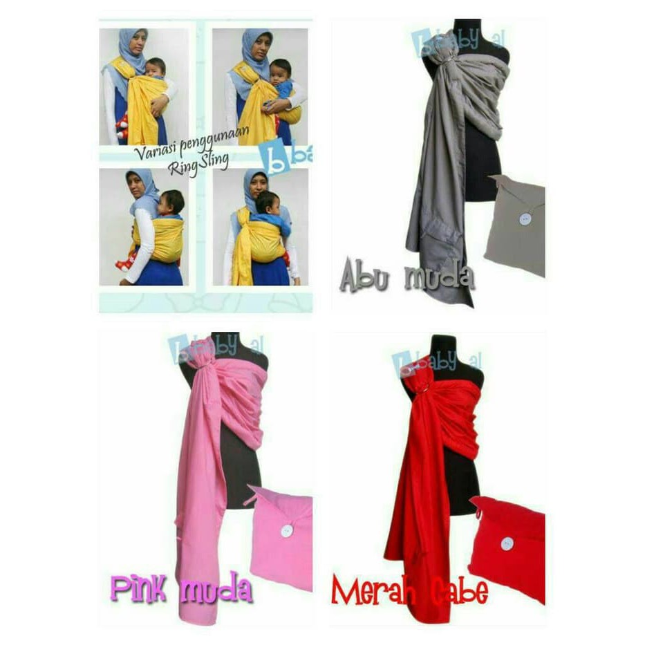 Gendongan Baby Sling AL polos/gendongan sling