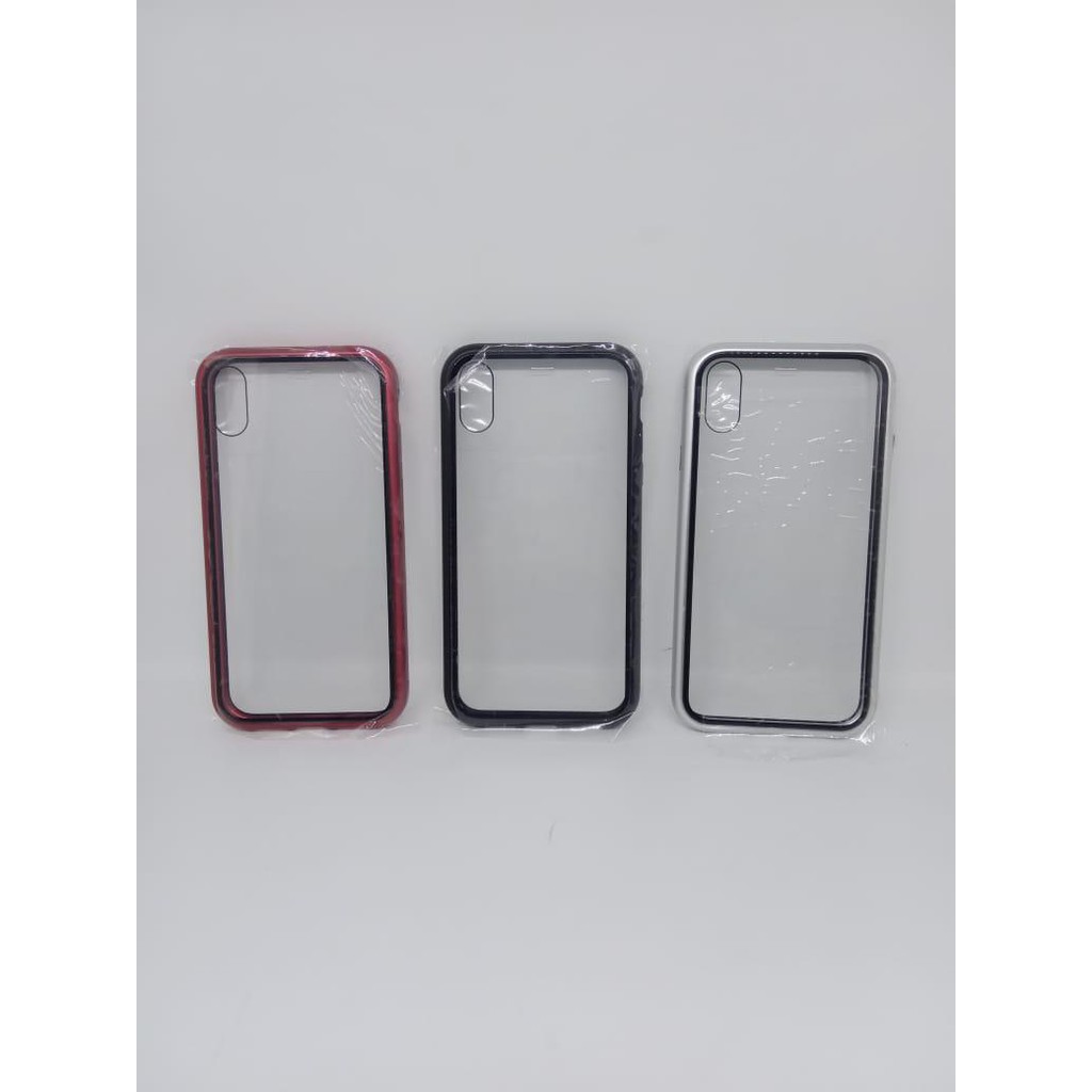 Depan belakang glass premium magnetic glass full cover 360 iphone xr