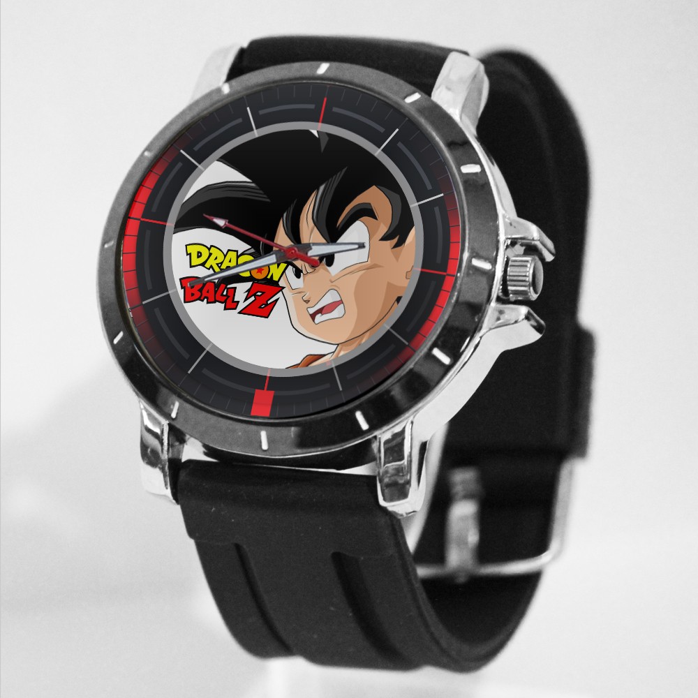 Jam Tangan Rubber Custom Pria dan Wanita Dragon Ball Z
