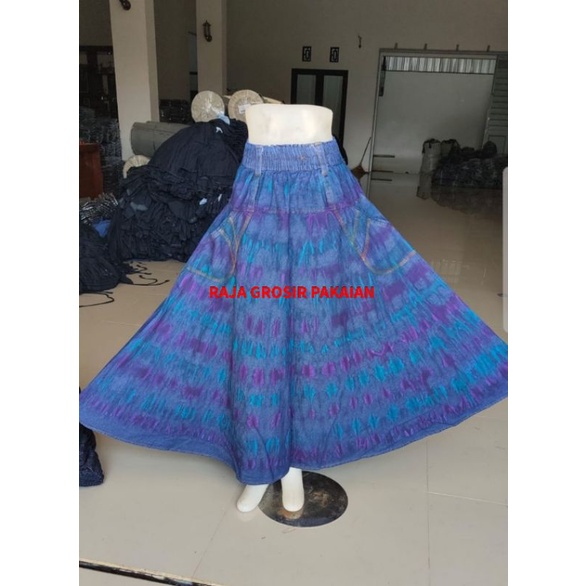 Rok Jeans Motif Panjang Payung Dewasa Premium/Roknya Di Jamin Lebar Bangat Mayung