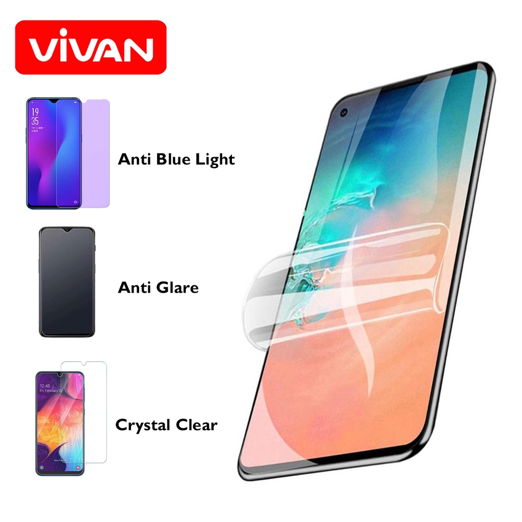 Vivan All tipe Anti Gores Hydrogel Film Crystal Clear - Anti Glare - Anti Blue Light Oppo Vivo dl