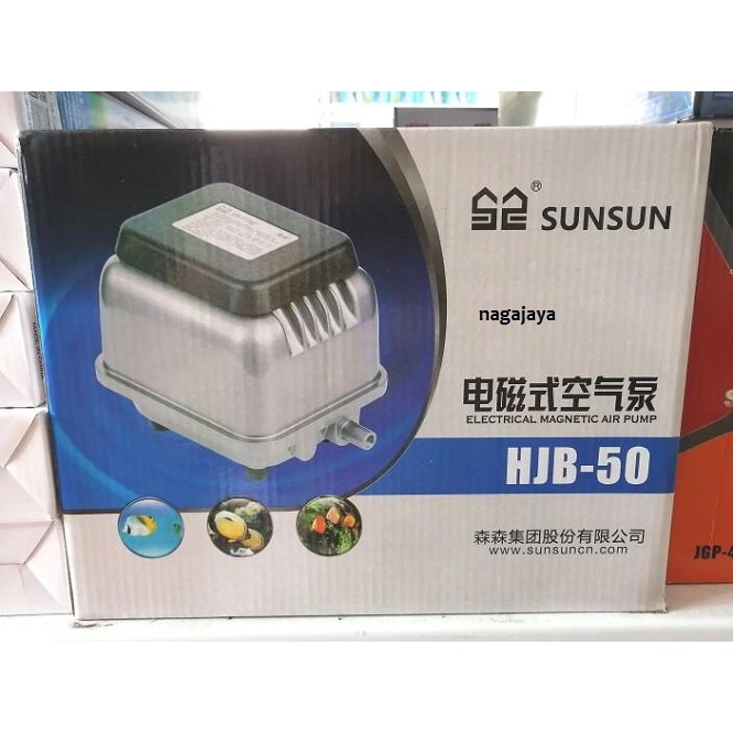 Airpump aerator SUNSUN HJB 50 pompa gelembung udara aerator oksigen kolam aquarium sunsun hjb 50
