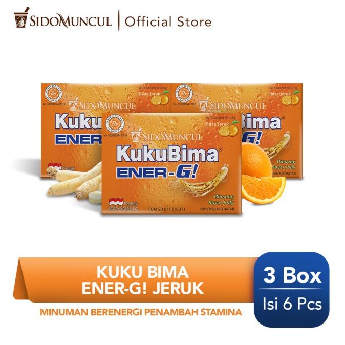 

Kuku Bima Ener-G Jeruk 3x6's - Minuman Berenergi Penambah Stamina