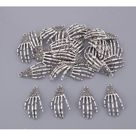 Skeleton Hand Charms - Charm Bentuk Kerangka Tangan (10pcs)