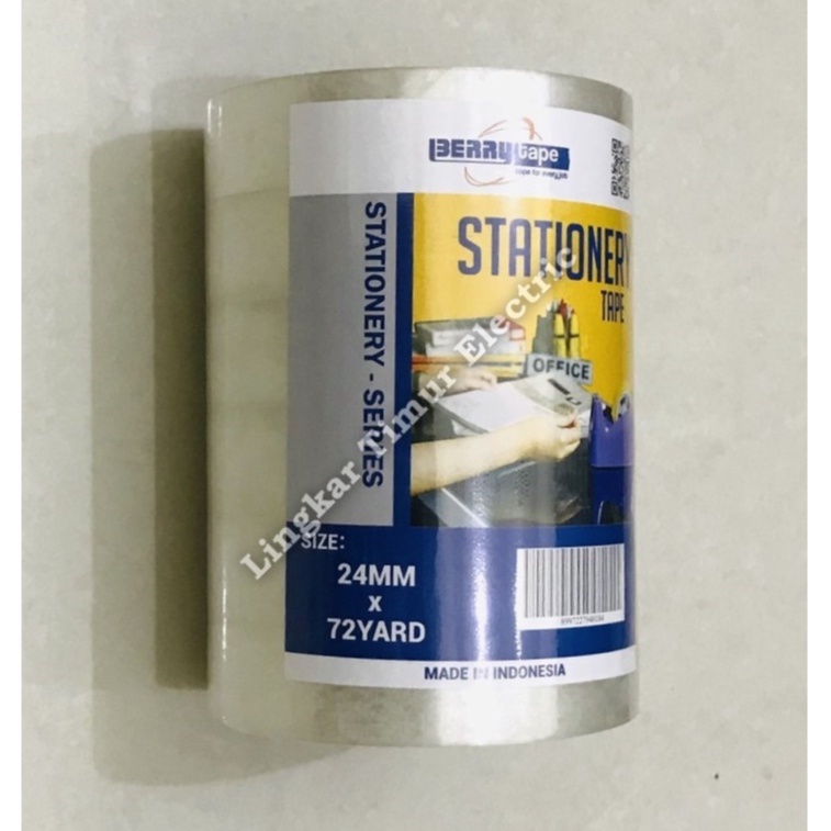 

Stationery Tape Berry 1 inch / Isolasi 24mm x 72 yard