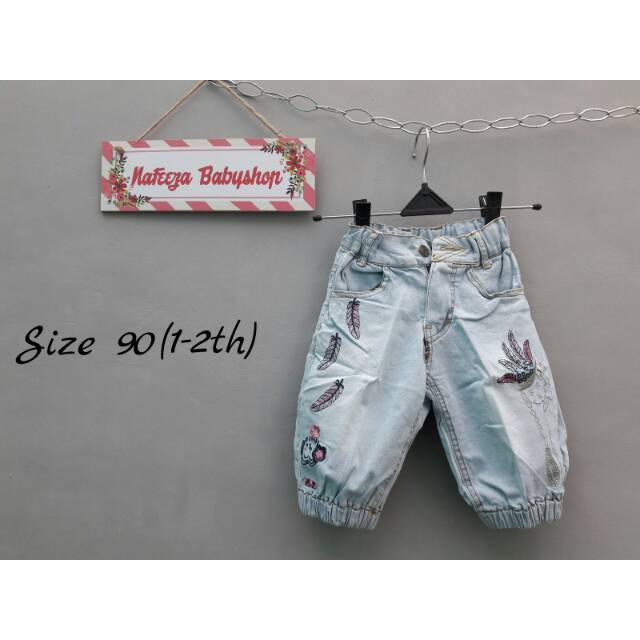 Jogger jeans anak perempuan premium
