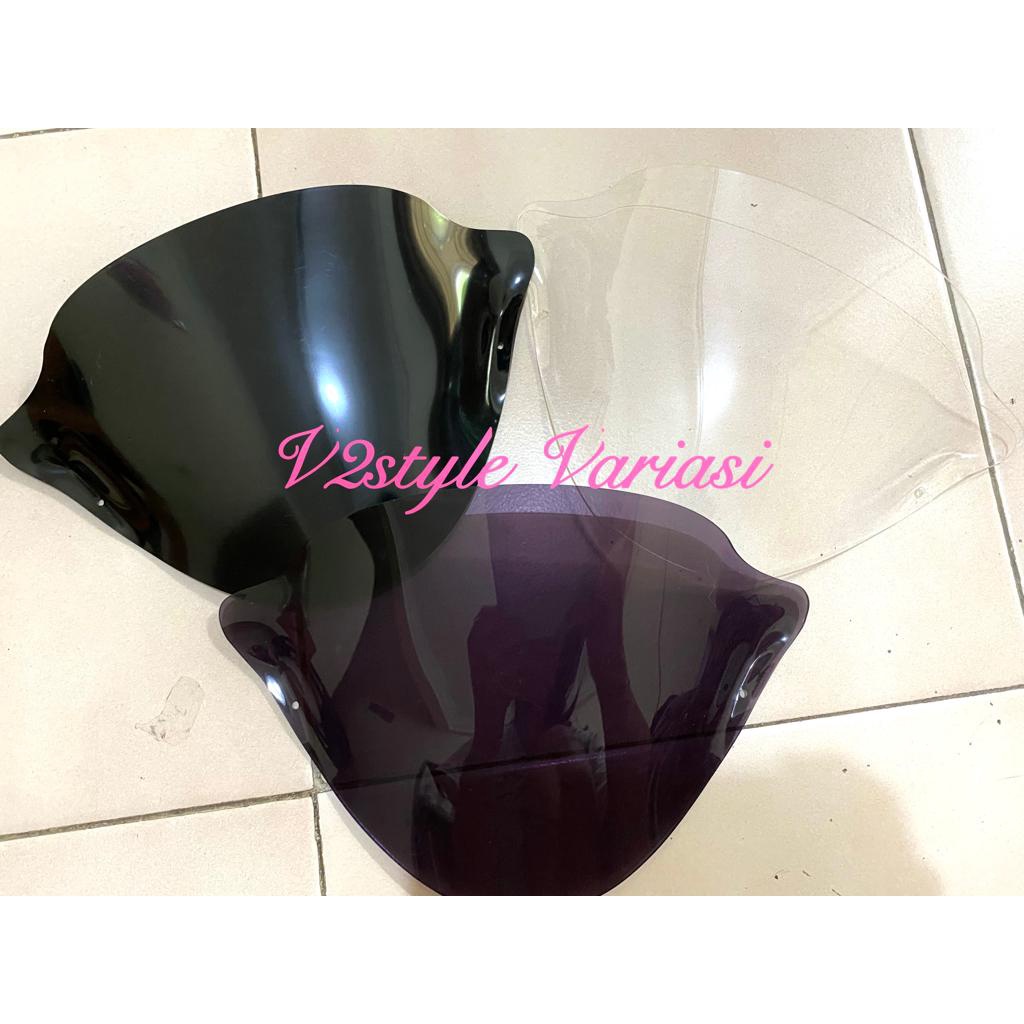 FREE BUBBLE ! WINDSHIELD HONDA BEAT KARBU 2008 - 2012 VISOR BEAT LAMA CARBU PNP BONUS DOUBLE TIP 3M WINSIL VISOR BEAT OLD 2008 2009 2010 2011 2012 KACA ANGIN BATOK DEPAN BEAT LAMA TEMPEL RYBEN BENING HITAM TRANSPARAN KACA AKRILIK GRADE A TEBAL 2MM GRATIS