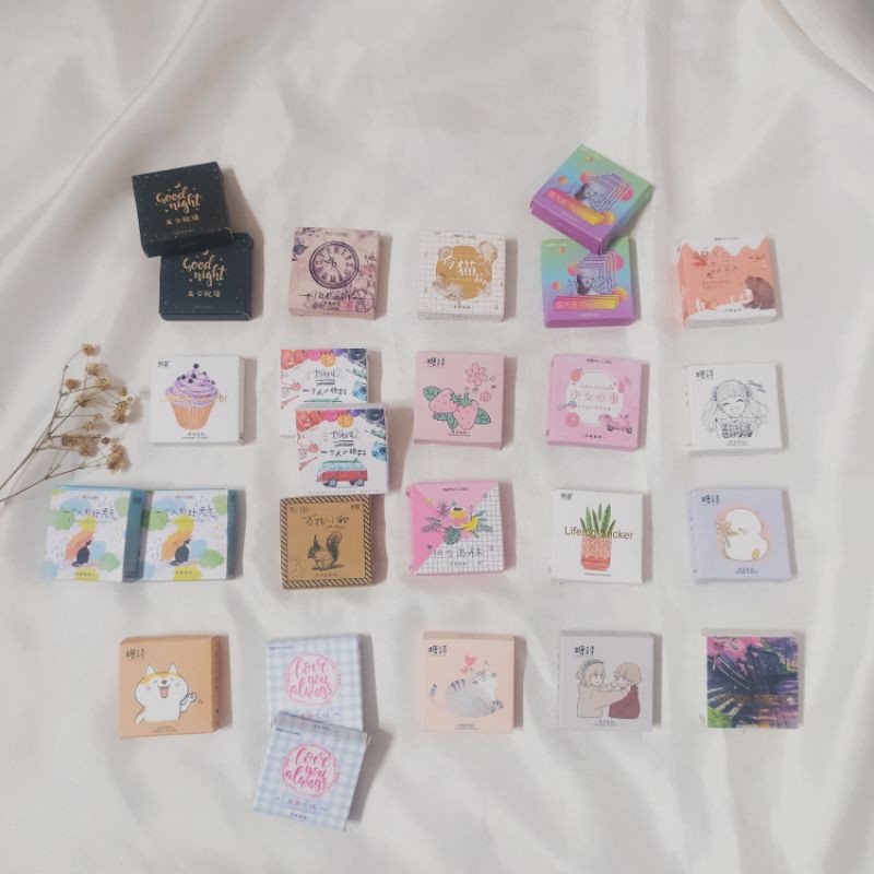 

(Min Order Rp10rb)Stiker Box Deco Stiker Desain Kawaii