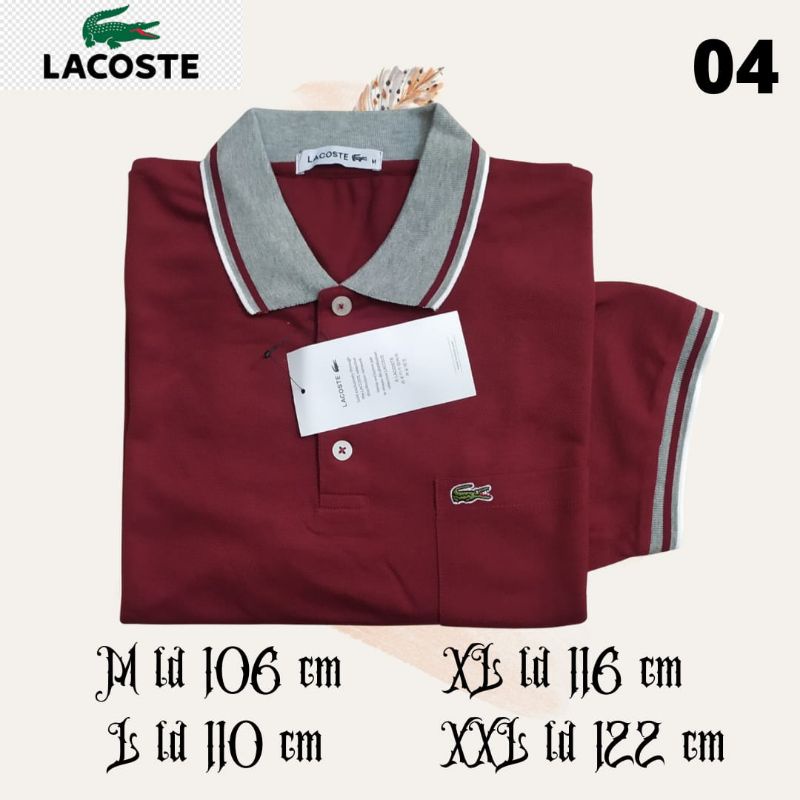 kaos lacoste kaos kerah lacoste