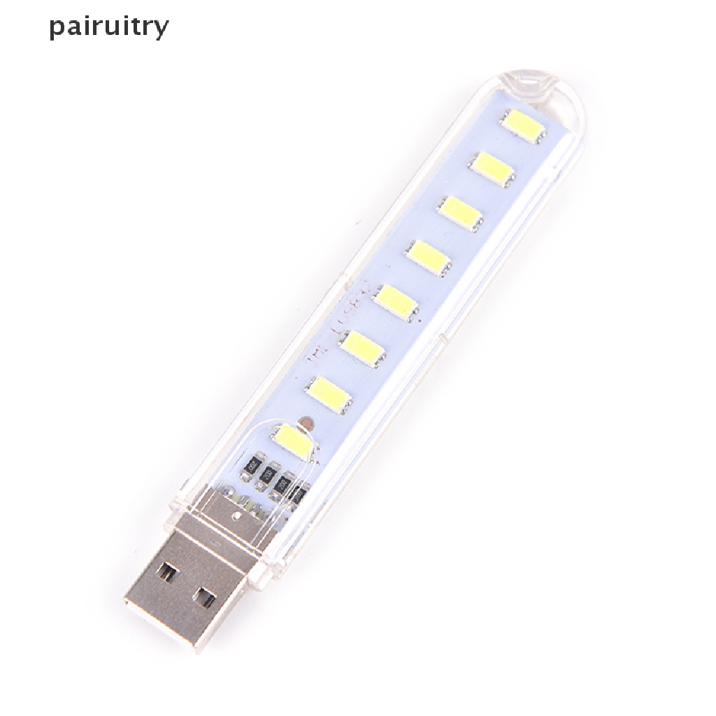 Prt Lampu Malam 8 LED Mini Portable USB Untuk PC / Laptop PRT