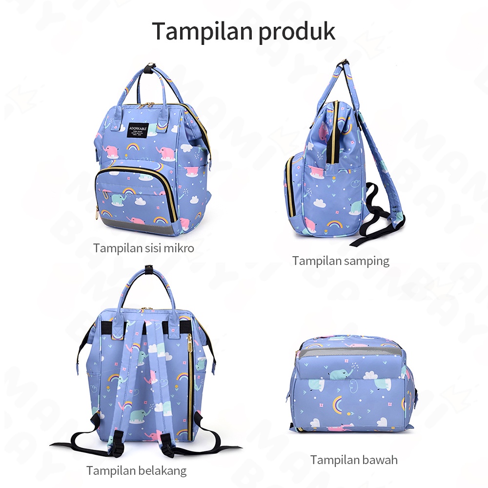 OKEYI Multifungsi diaper bag tahan air ransel tas perlengkapan bayi