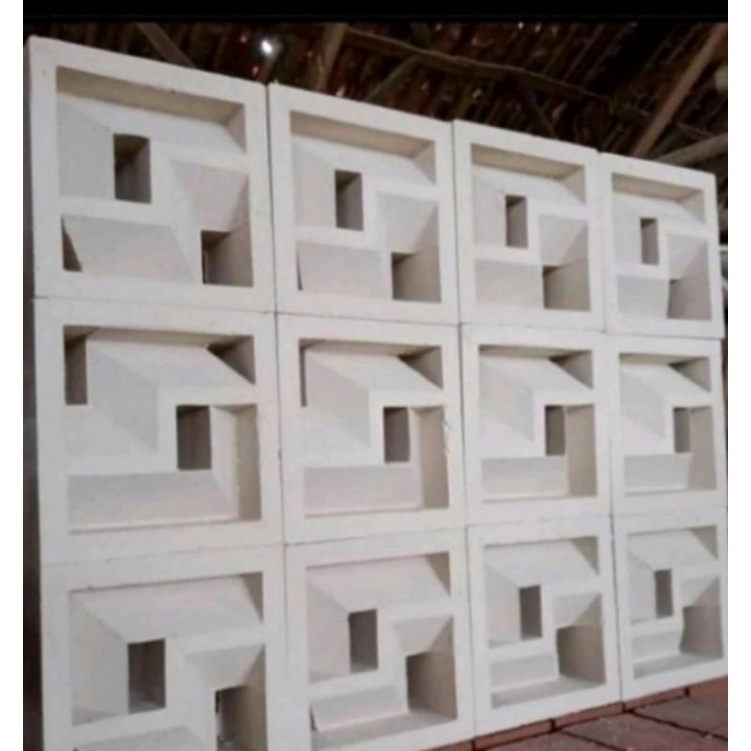 roster beton loster modern putih motif robot