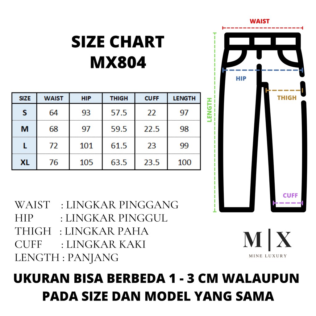 [CLEARANCE SALE] JEANS HIGHWAIST  CELANA PANTS WANITA CEWEK CULLOTE HW BAGGY DENIM MX804