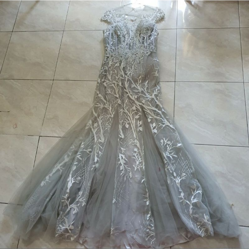Mermaid Gown Prewed Gown Party Gown