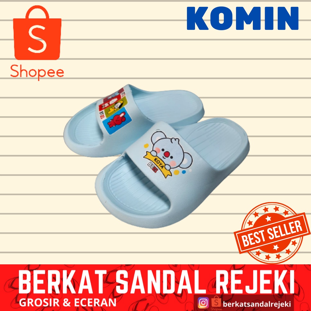 Sandal Slop Anak Perempuan Karet Murah KOMIN 0802